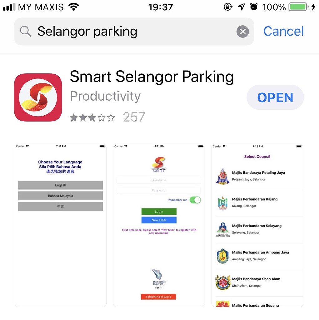 Puchong parking app is now available - Selangor Parking - Services 