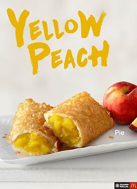 yellow peach pie