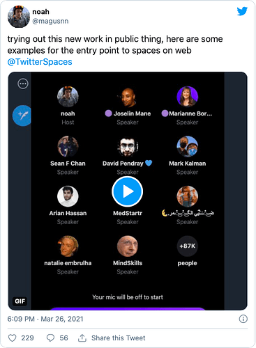 twitter spaces