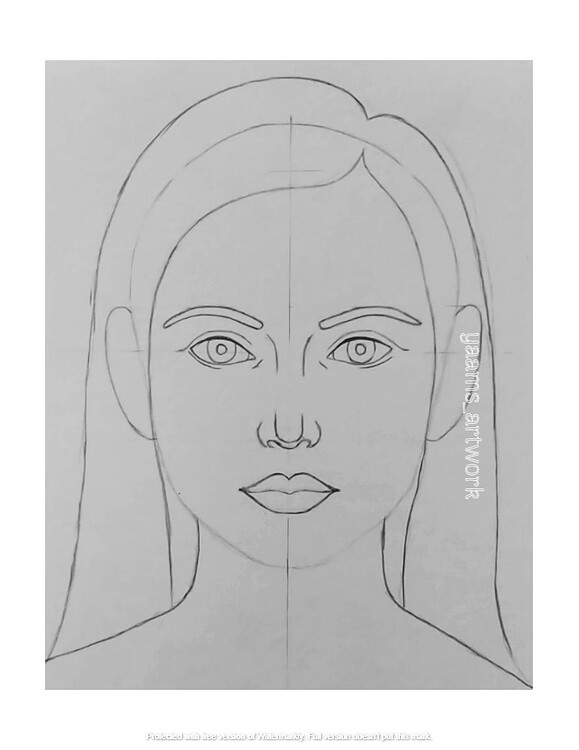 How to Draw a Female Face Step by Step Tutorial - Art - puchong.co