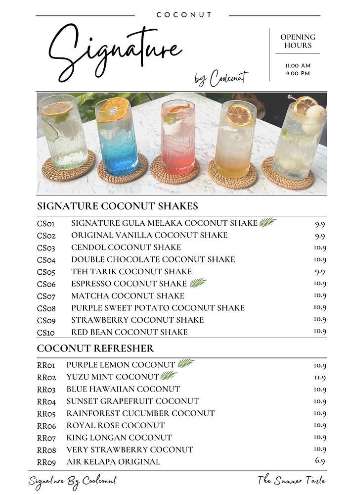 Coconut Theme CafeSignature By Coolconut Restaurant puchong.co