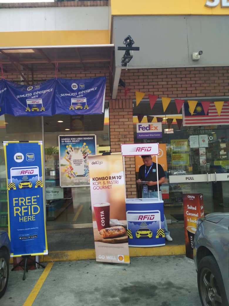 Register Rfid Sticker While You Fill Your Petrol At Shell Jalan Kepong Traffics Puchong Co