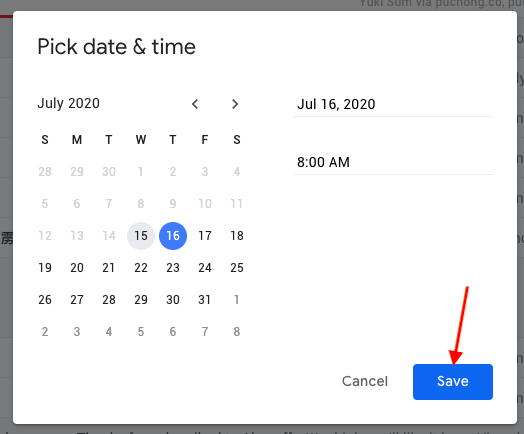 new gmail snooze missing